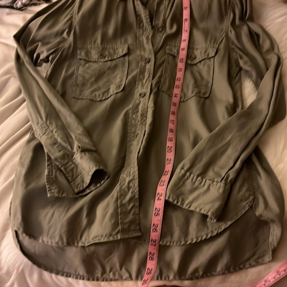 Cute army green community shirt - Picture 3 of 5